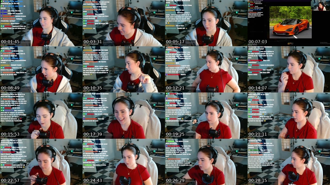 Contact-sheet preview of chickshnitty's Twitch recording
