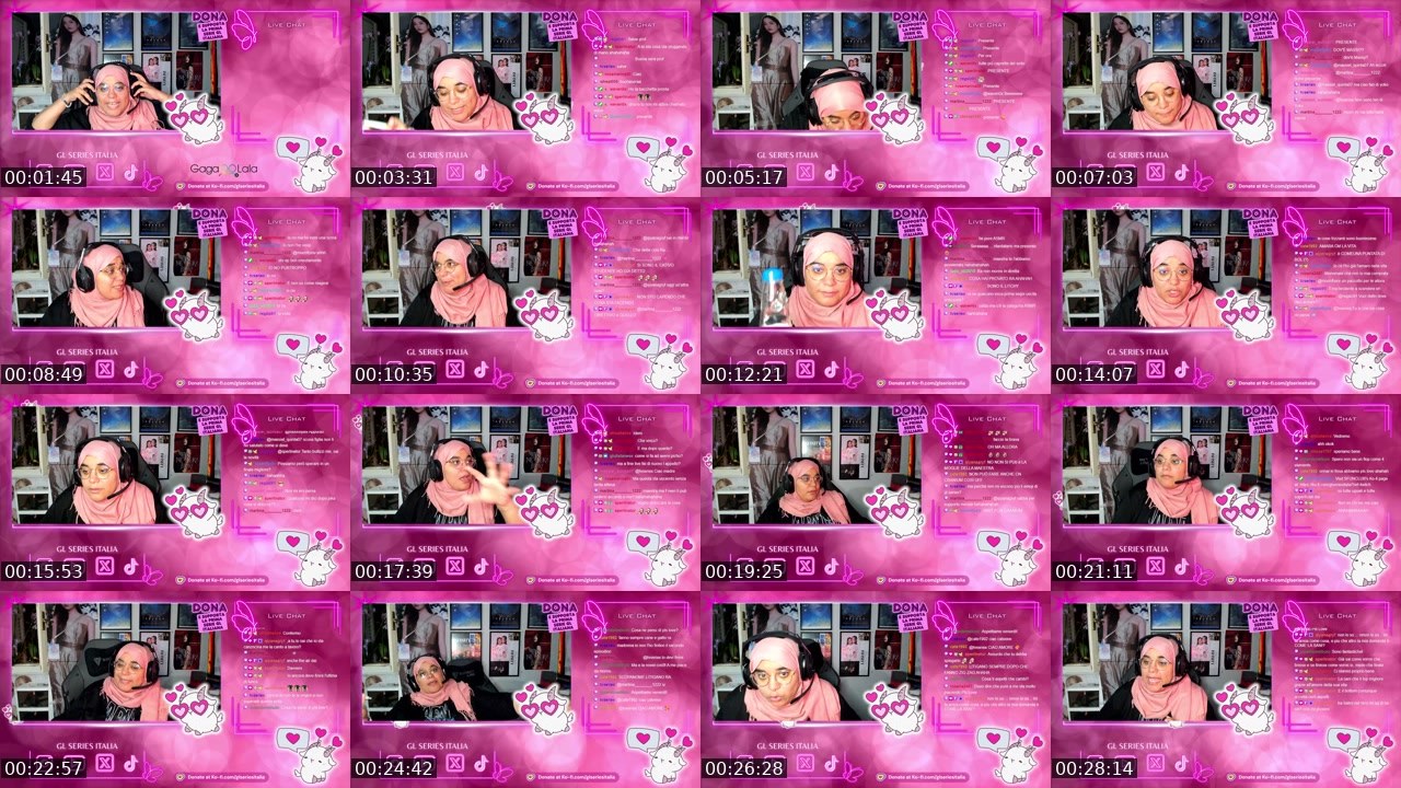 Contact-sheet preview of SFUNCLUB's Twitch recording