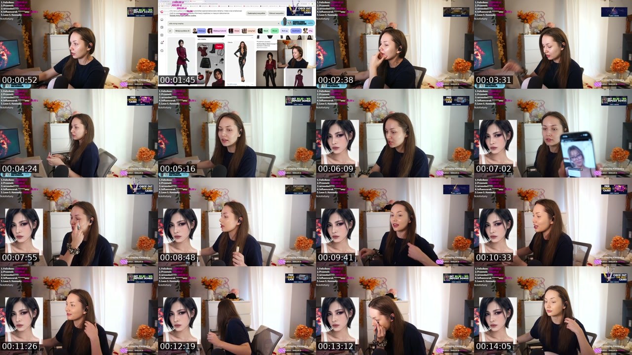 Contact-sheet preview of pandoraa99's Twitch recording