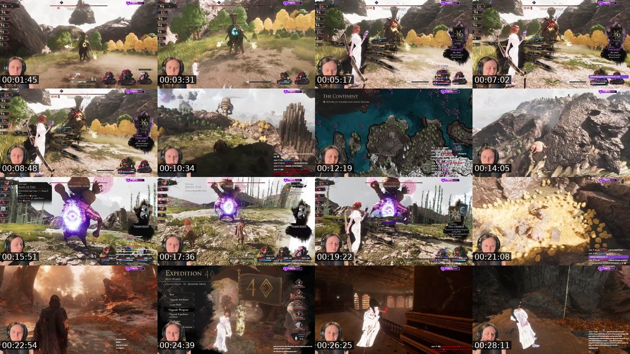 Contact-sheet preview of LalaLetsplala's Twitch recording