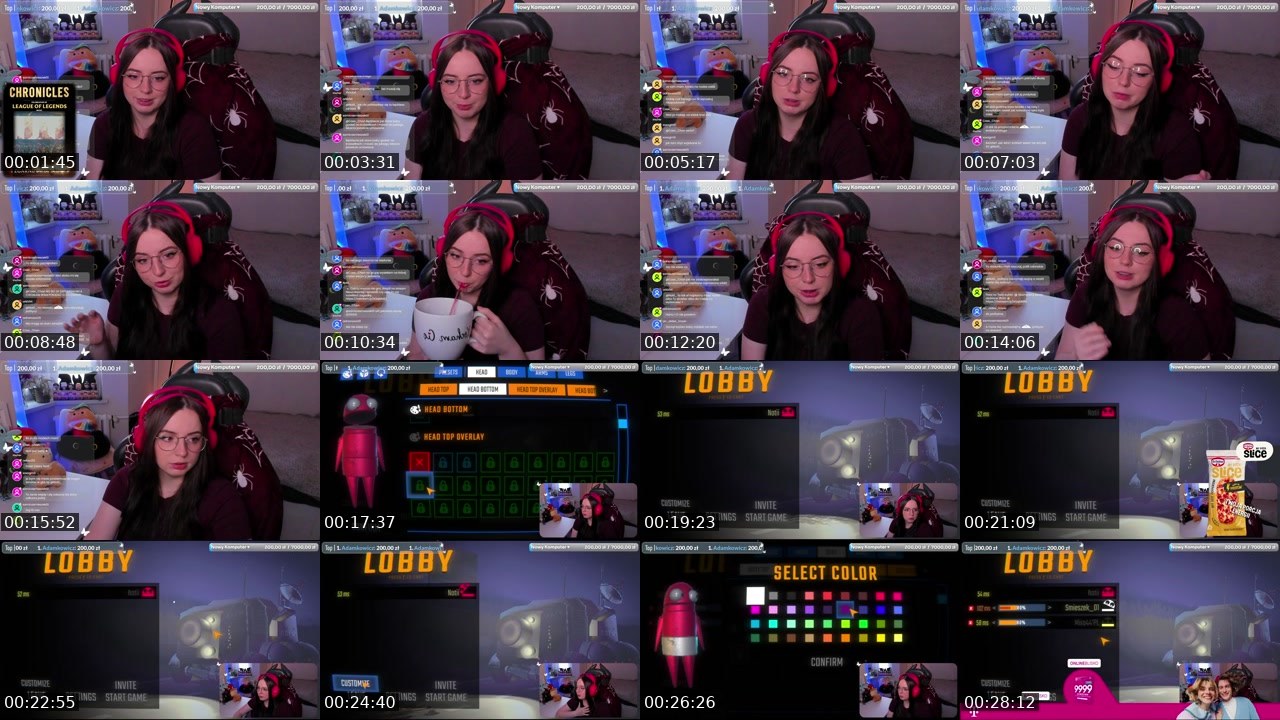 Contact-sheet preview of Notii_'s Twitch recording