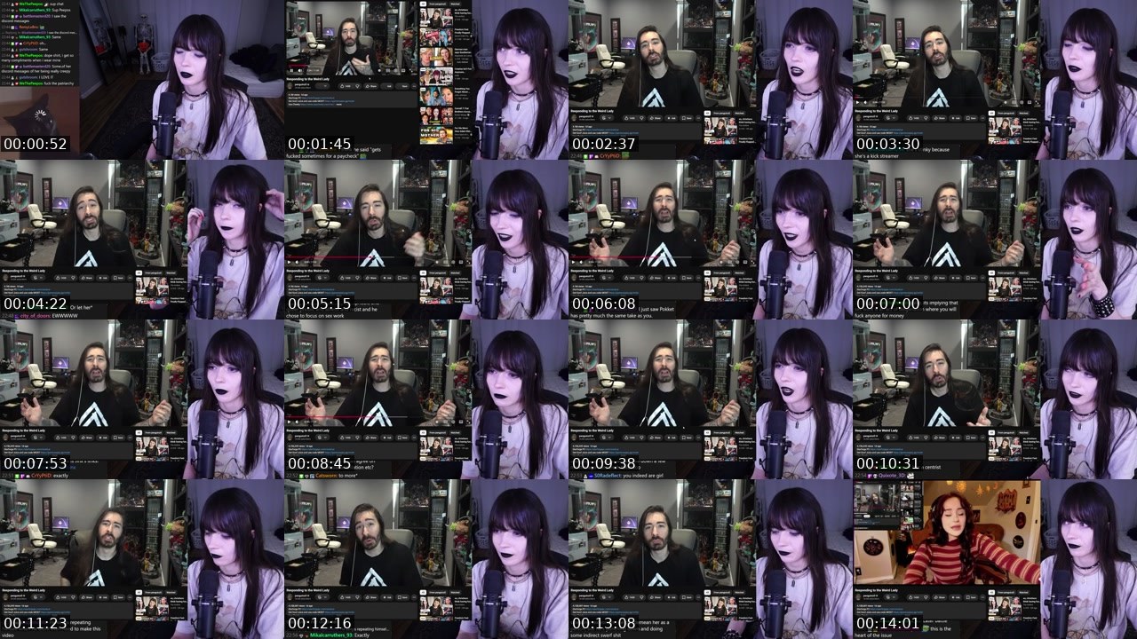 Contact-sheet preview of MafiaJinx's Twitch recording