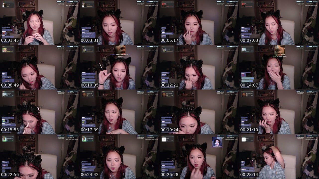 Contact-sheet preview of eggynest's Twitch recording