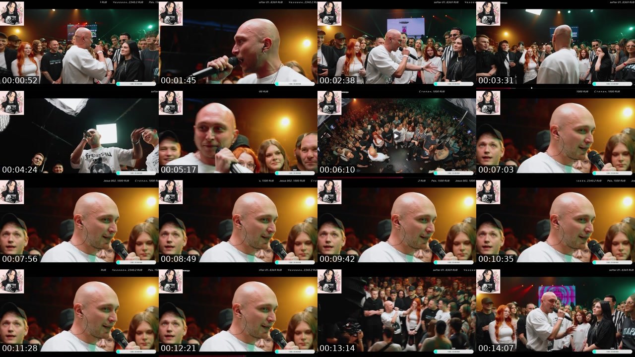 Contact-sheet preview of OlivesRose's Twitch recording