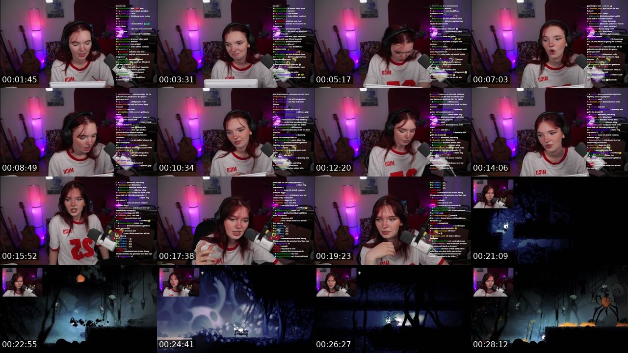 Contact-sheet preview of linebck's Twitch recording