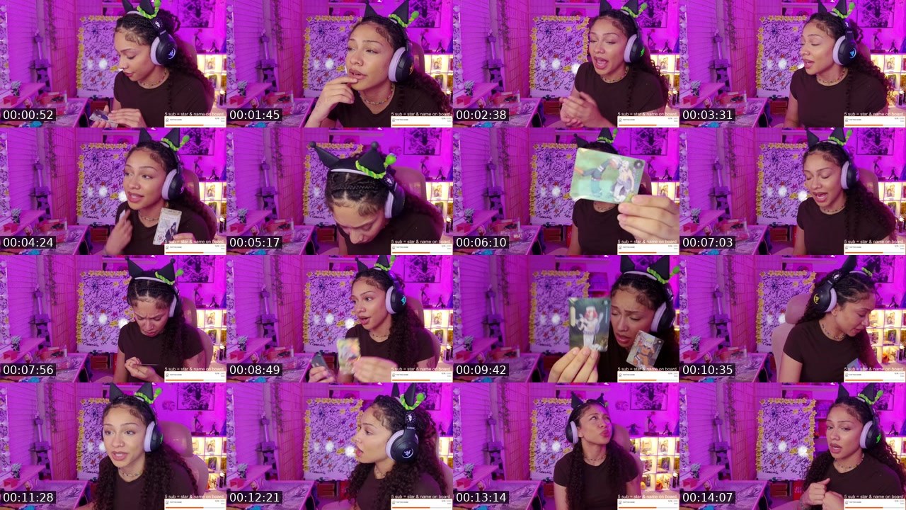 Contact-sheet preview of Rinnegoddess's Twitch recording