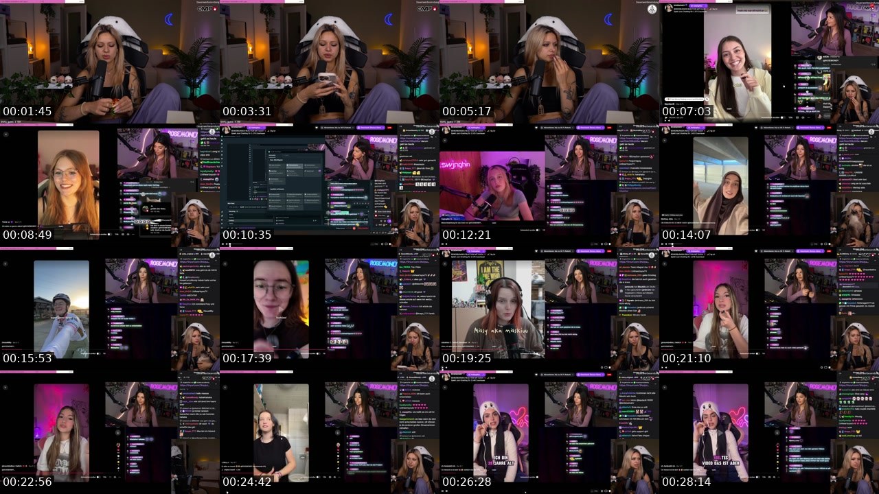 Contact-sheet preview of almostfeline's Twitch recording