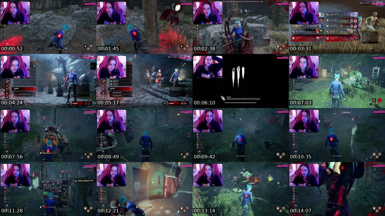 Contact-sheet preview of blushteddy's Twitch recording