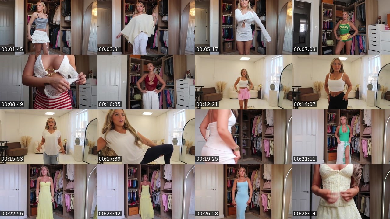 Contact-sheet preview of NonStopFashion's Twitch recording