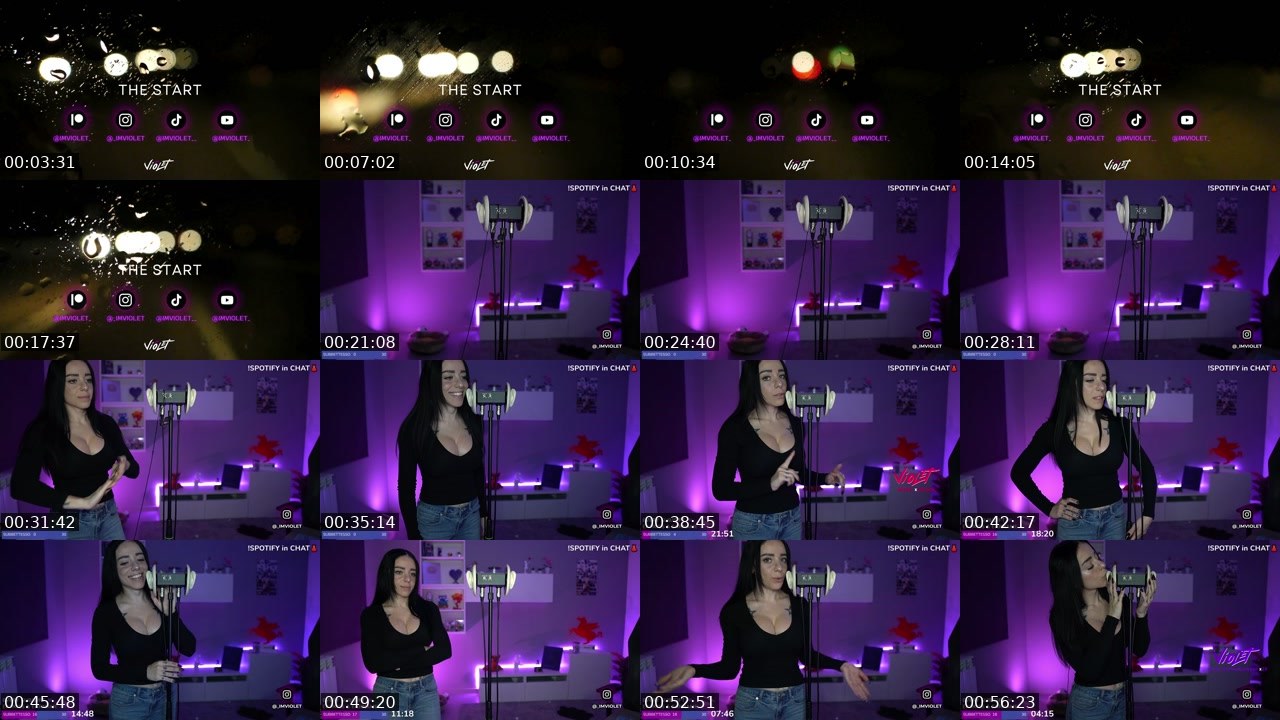 Contact-sheet preview of imviolet_'s Twitch recording