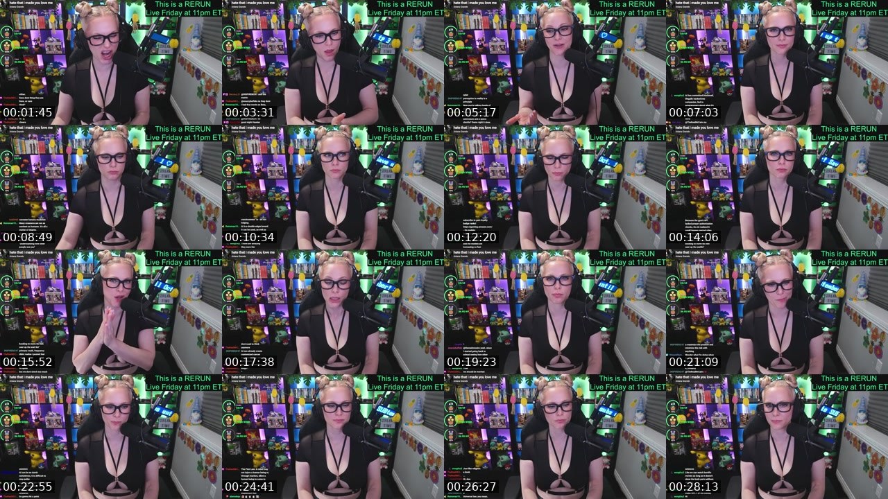 Contact-sheet preview of Hot_Ann_Streamy's Twitch recording