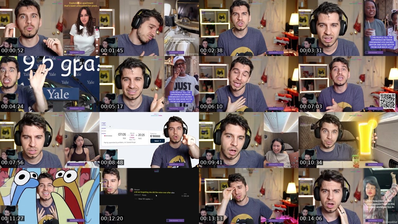 Contact-sheet preview of AtomicHuskie's Twitch recording
