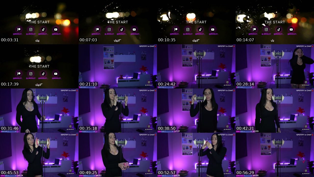 Contact-sheet preview of imviolet_'s Twitch recording