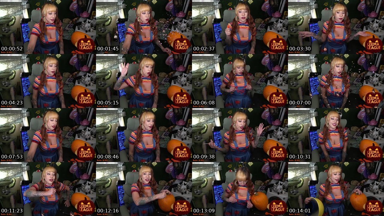 Contact-sheet preview of MissLeemaLee's Twitch recording