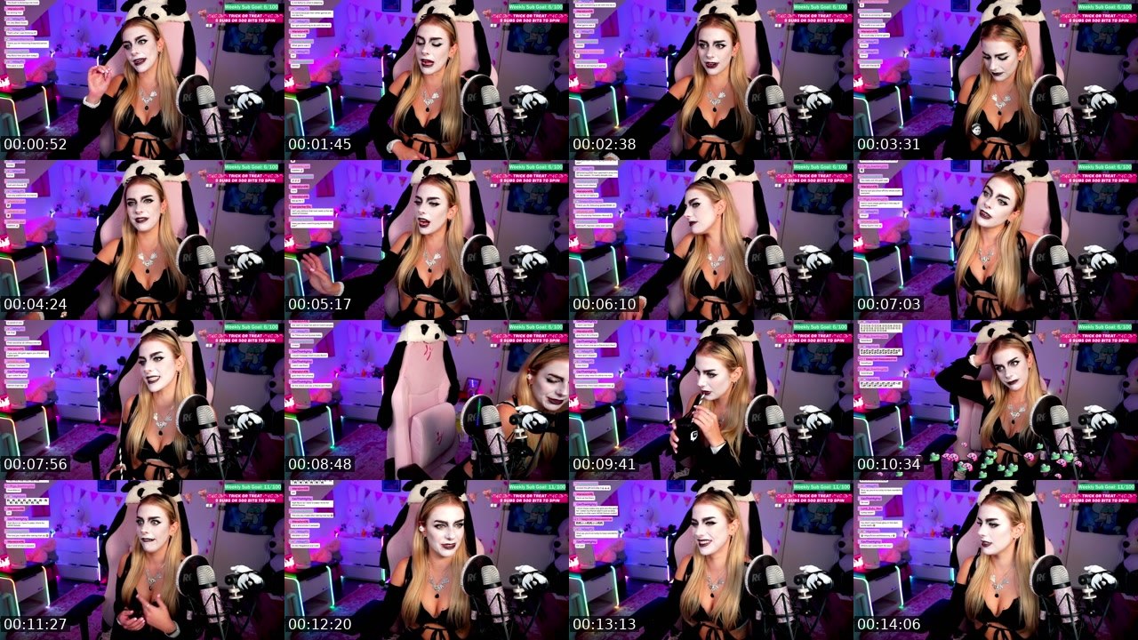 Contact-sheet preview of littlebunny_x's Twitch recording