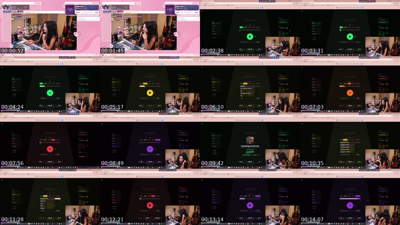 Contact-sheet preview of lolkimoo's Twitch recording