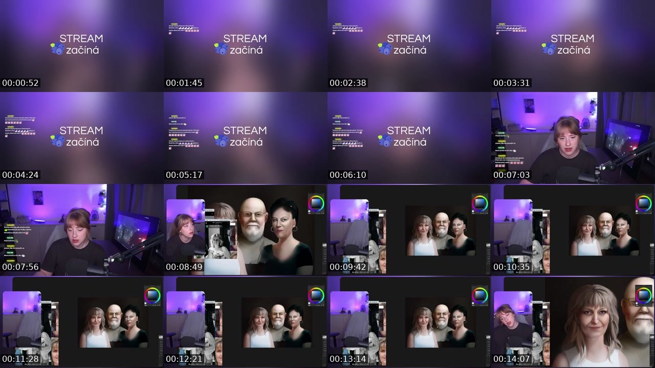 Contact-sheet preview of ressbie's Twitch recording