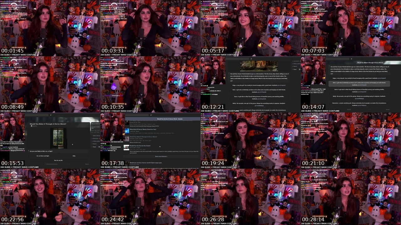 Contact-sheet preview of ARUUU's Twitch recording