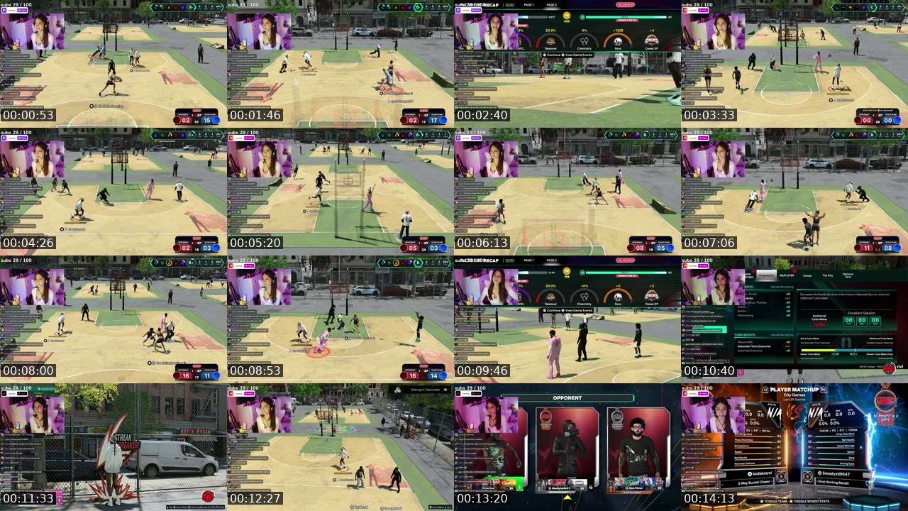 Contact-sheet preview of ccarolyy's Twitch recording