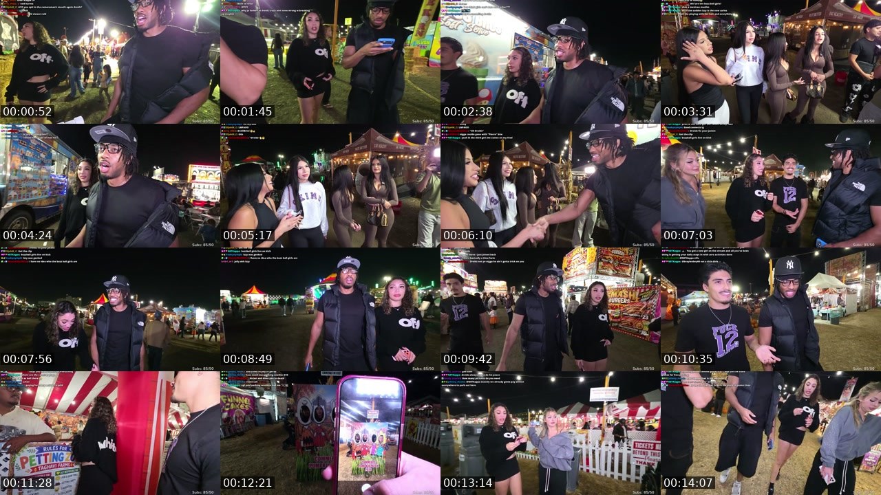 Contact-sheet preview of iizzyriizzy's Twitch recording