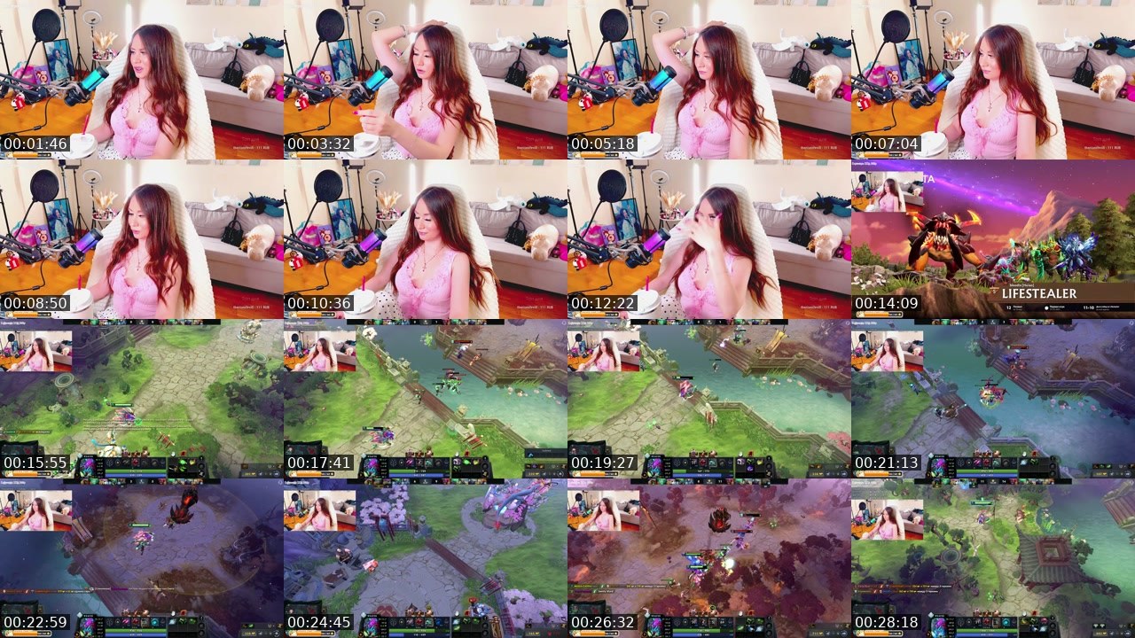 Contact-sheet preview of MarysTV's Twitch recording
