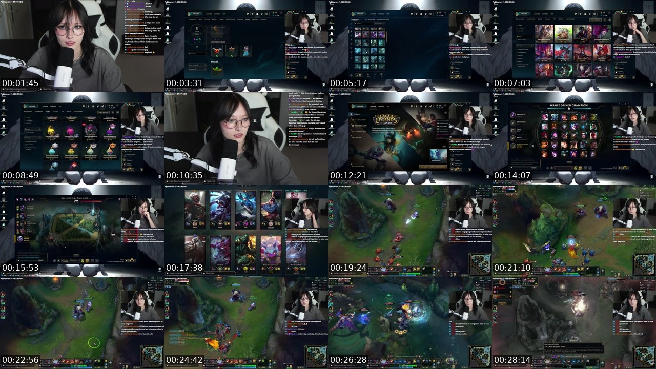 Contact-sheet preview of Weeelpe's Twitch recording