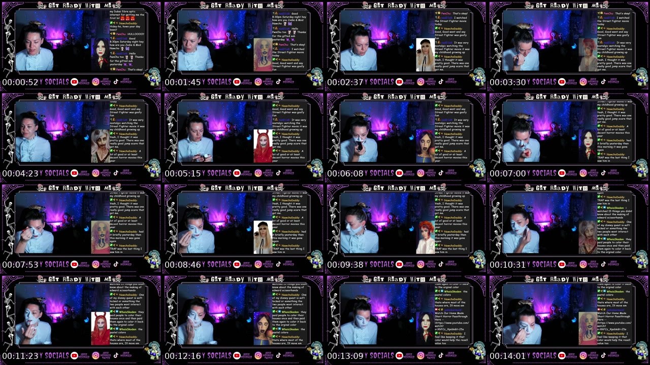 Contact-sheet preview of jodiemermaid's Twitch recording