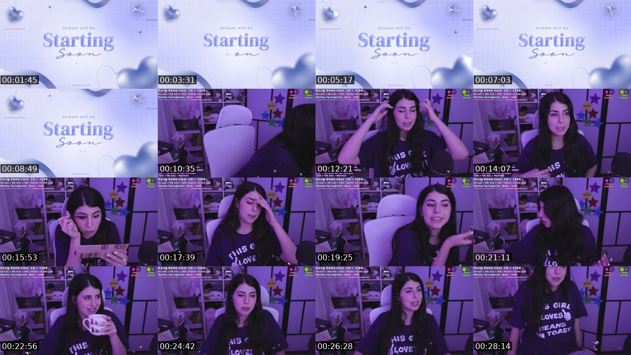Contact-sheet preview of isel's Twitch recording