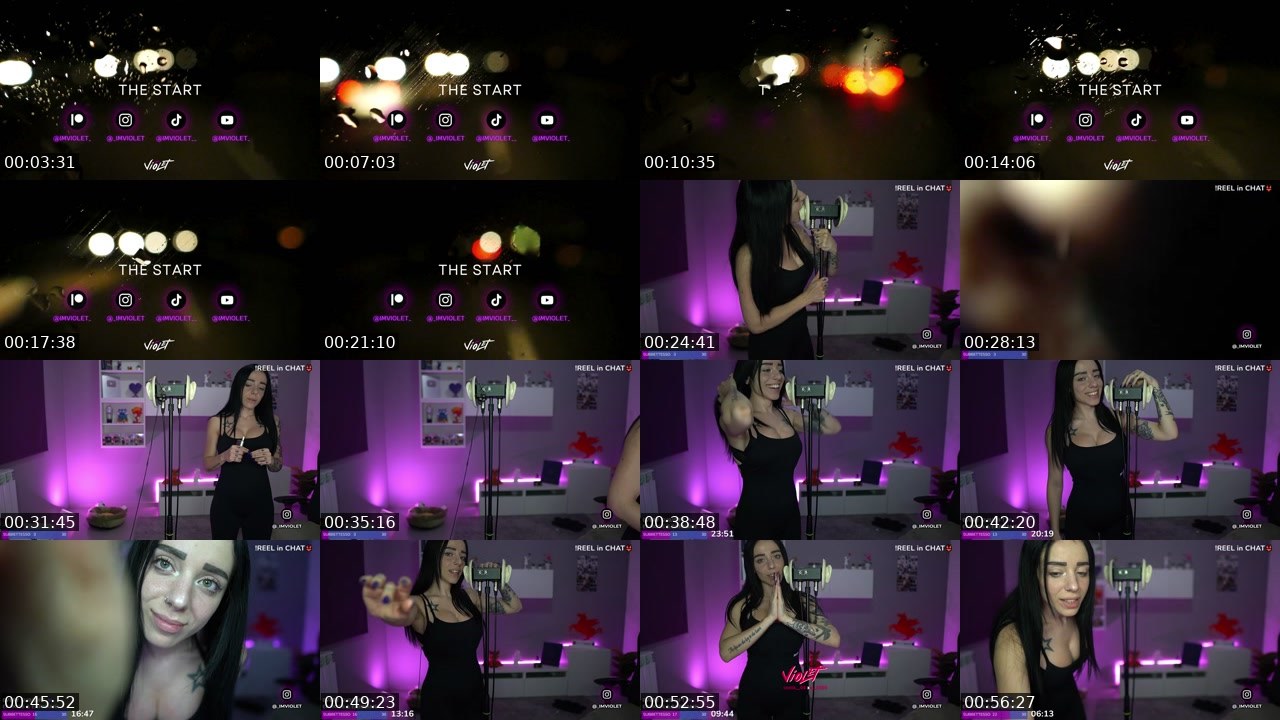 Contact-sheet preview of imviolet_'s Twitch recording