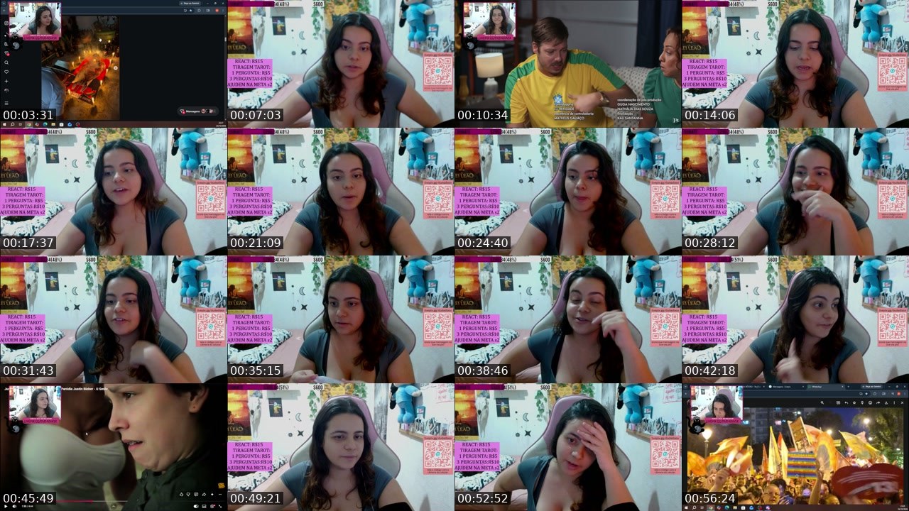 Contact-sheet preview of dudadiasx's Twitch recording