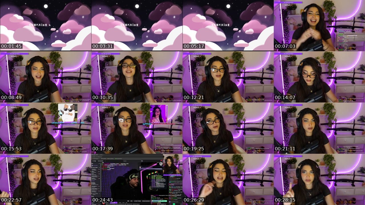 Contact-sheet preview of Naschiitaschii's Twitch recording