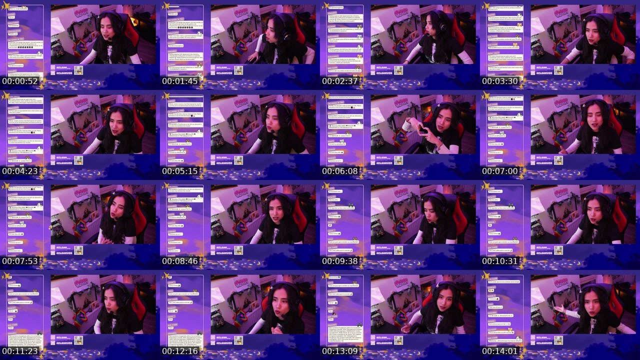 Contact-sheet preview of aelsan__'s Twitch recording