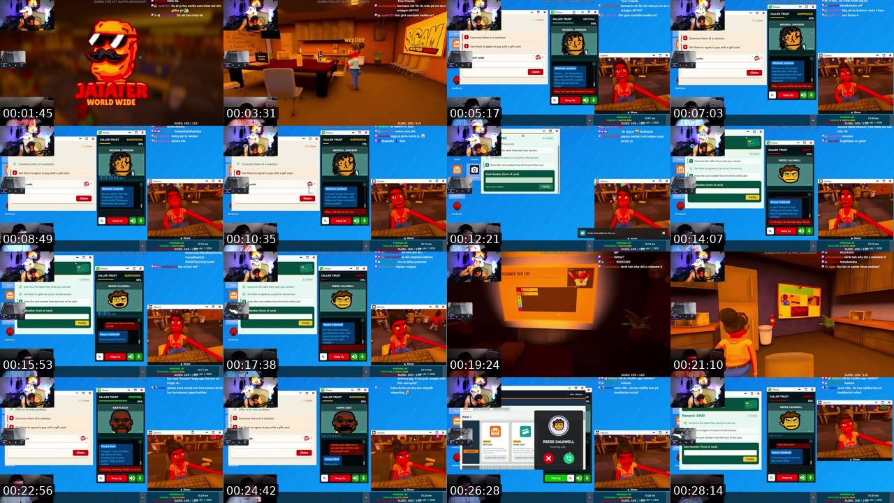 Contact-sheet preview of villemano's Twitch recording