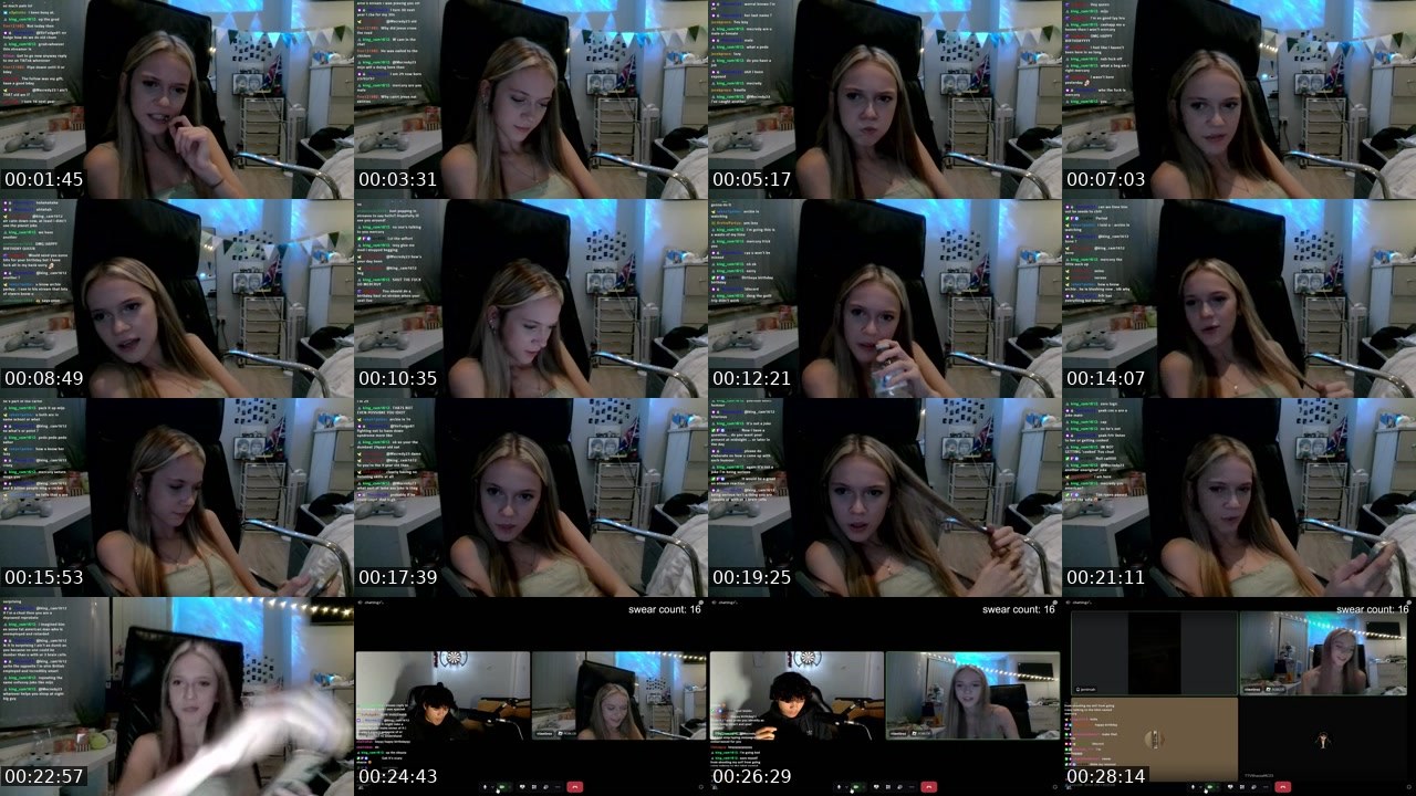 Contact-sheet preview of vineless's Twitch recording
