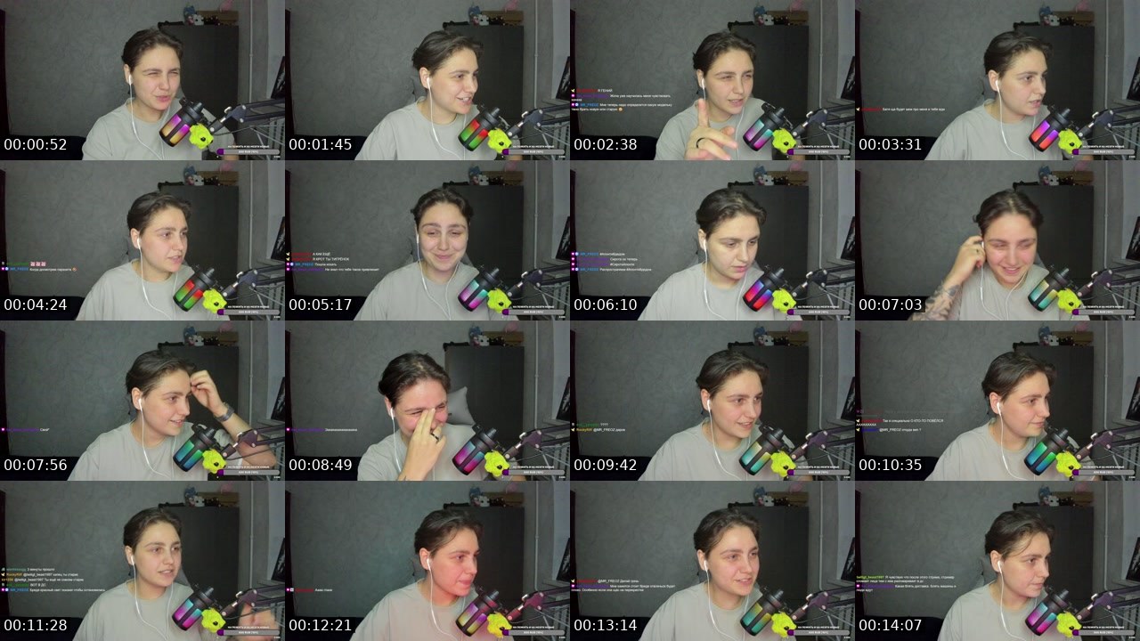 Contact-sheet preview of LiNN24's Twitch recording