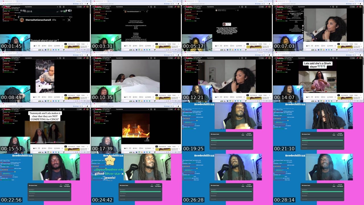 Contact-sheet preview of CodeChill504's Twitch recording