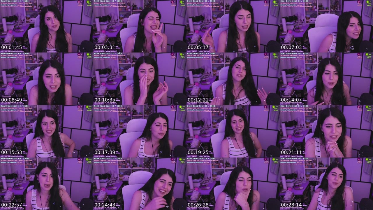 Contact-sheet preview of isel's Twitch recording