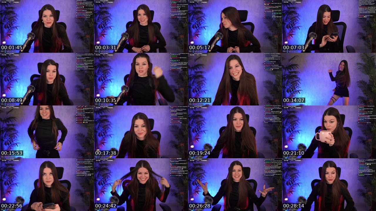 Contact-sheet preview of Helen_Frost's Twitch recording