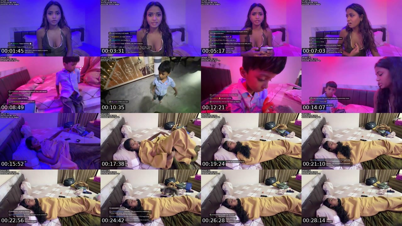 Contact-sheet preview of shaviwoo's Twitch recording