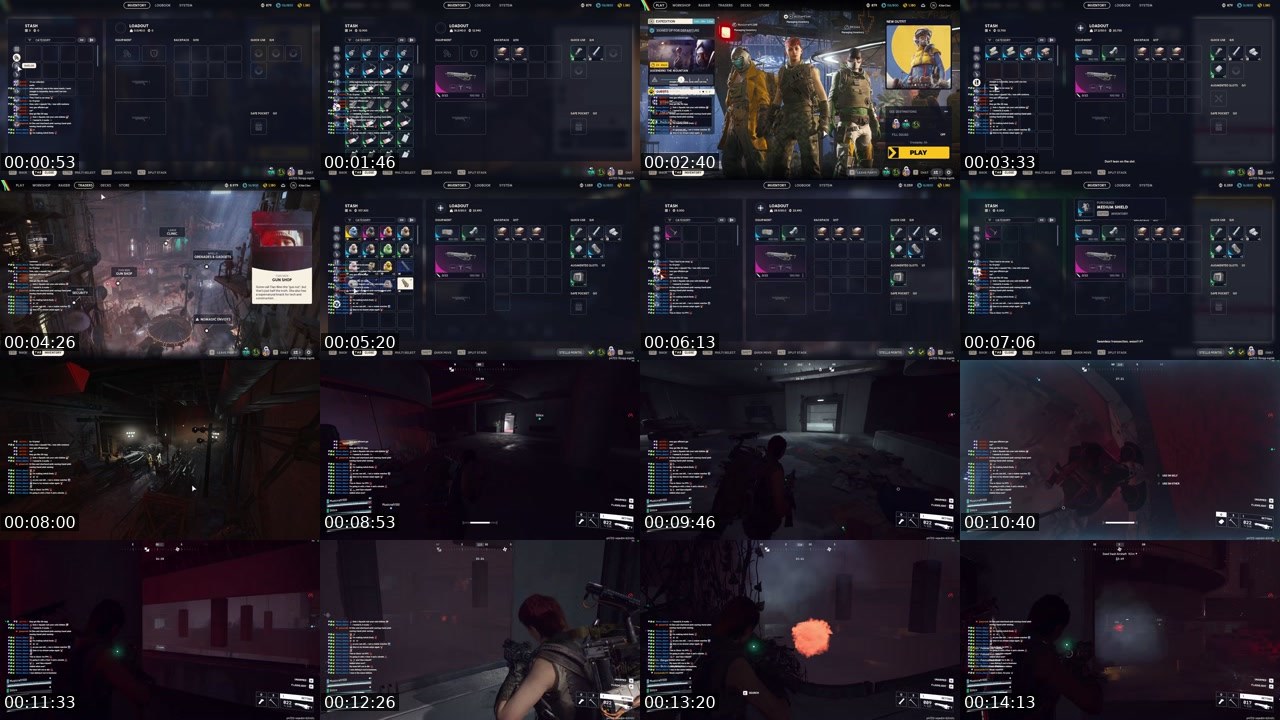 Contact-sheet preview of CleosChaosCorner's Twitch recording