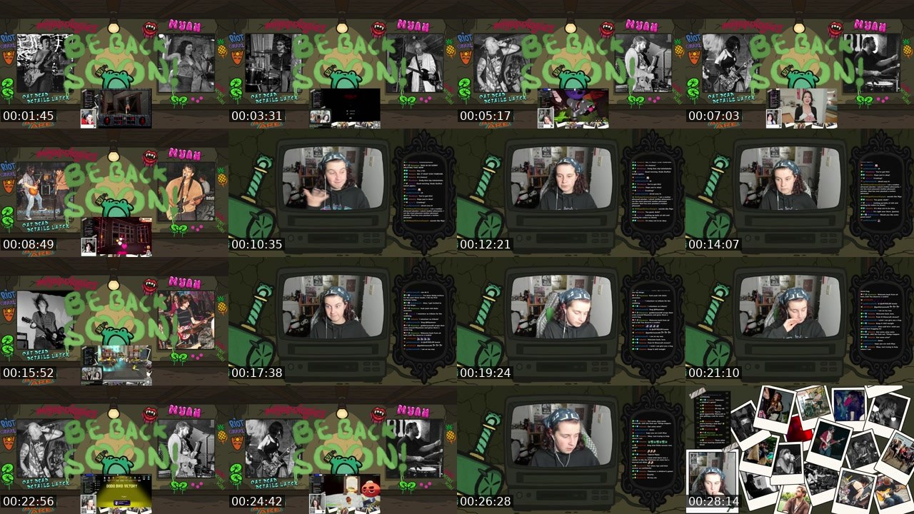 Contact-sheet preview of Miyamaze's Twitch recording