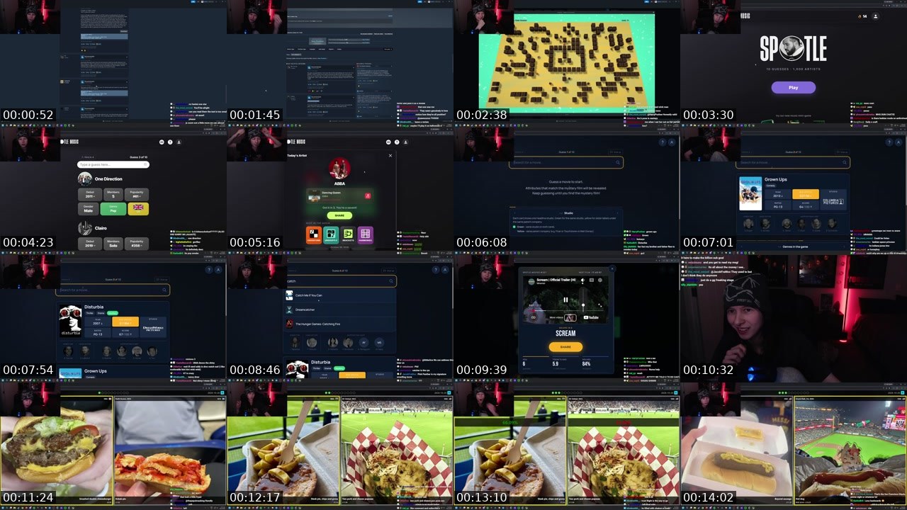 Contact-sheet preview of absteh's Twitch recording
