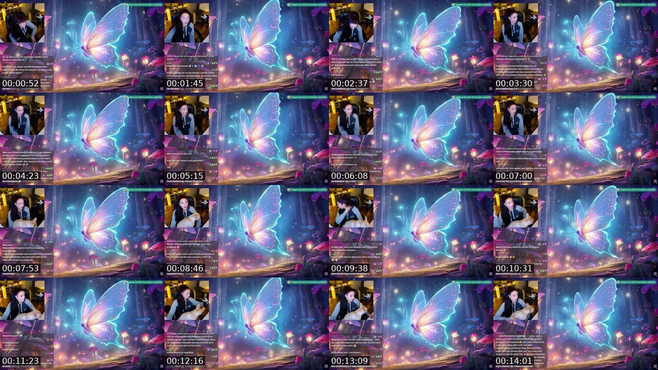 Contact-sheet preview of cara_butterfly's Twitch recording