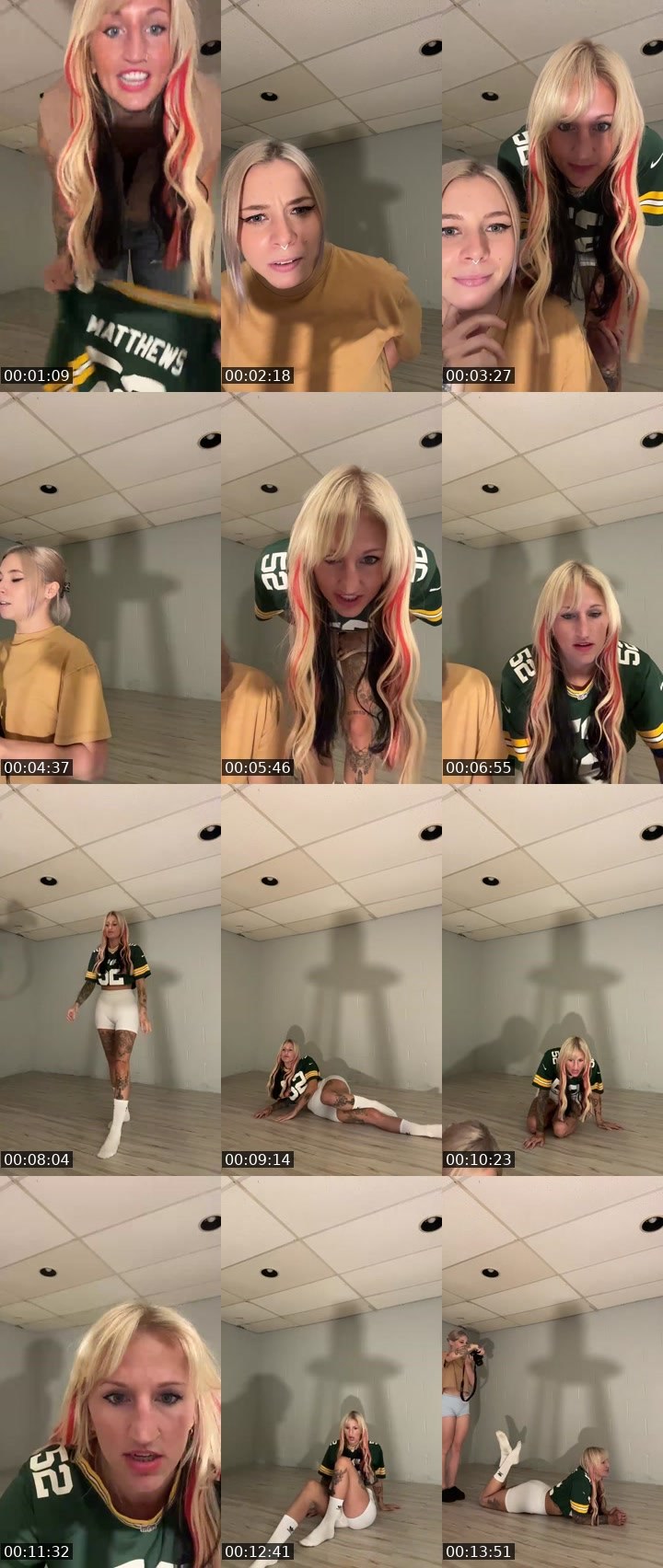Contact-sheet preview of BlondeCodess's Twitch recording