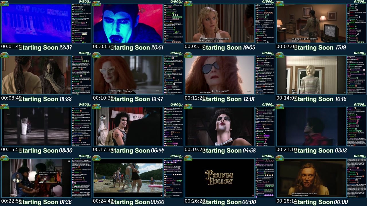 Contact-sheet preview of Kaceytron's Twitch recording