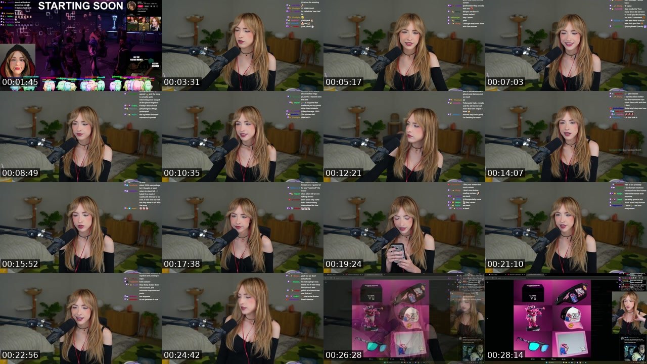 Contact-sheet preview of catsen's Twitch recording