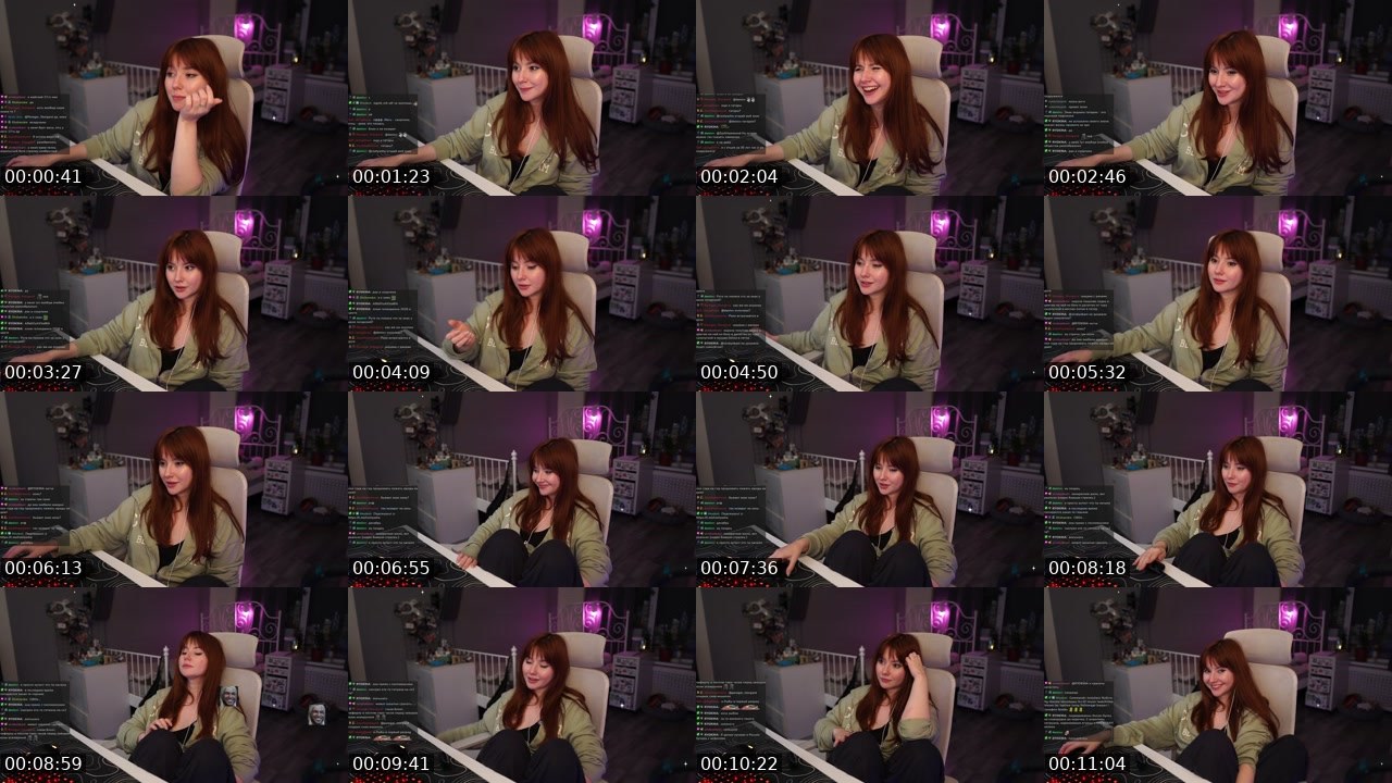 Contact-sheet preview of rootyasha's Twitch recording