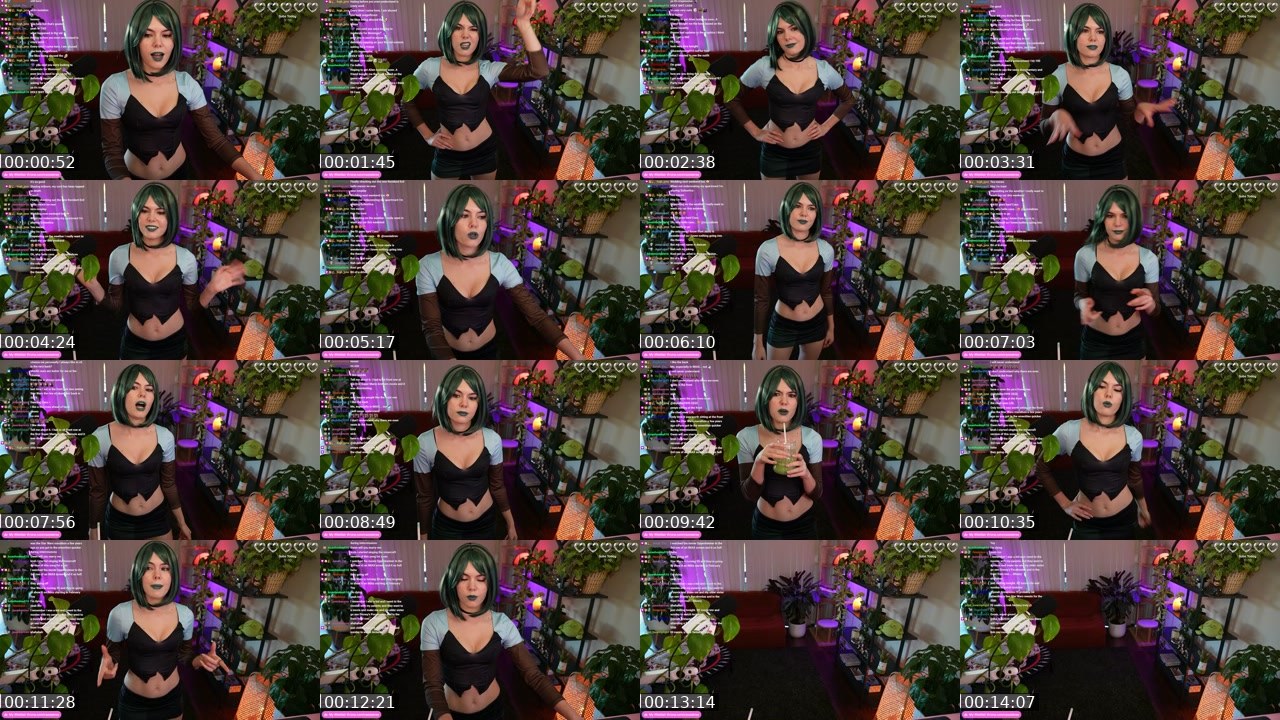 Contact-sheet preview of cassiabree's Twitch recording