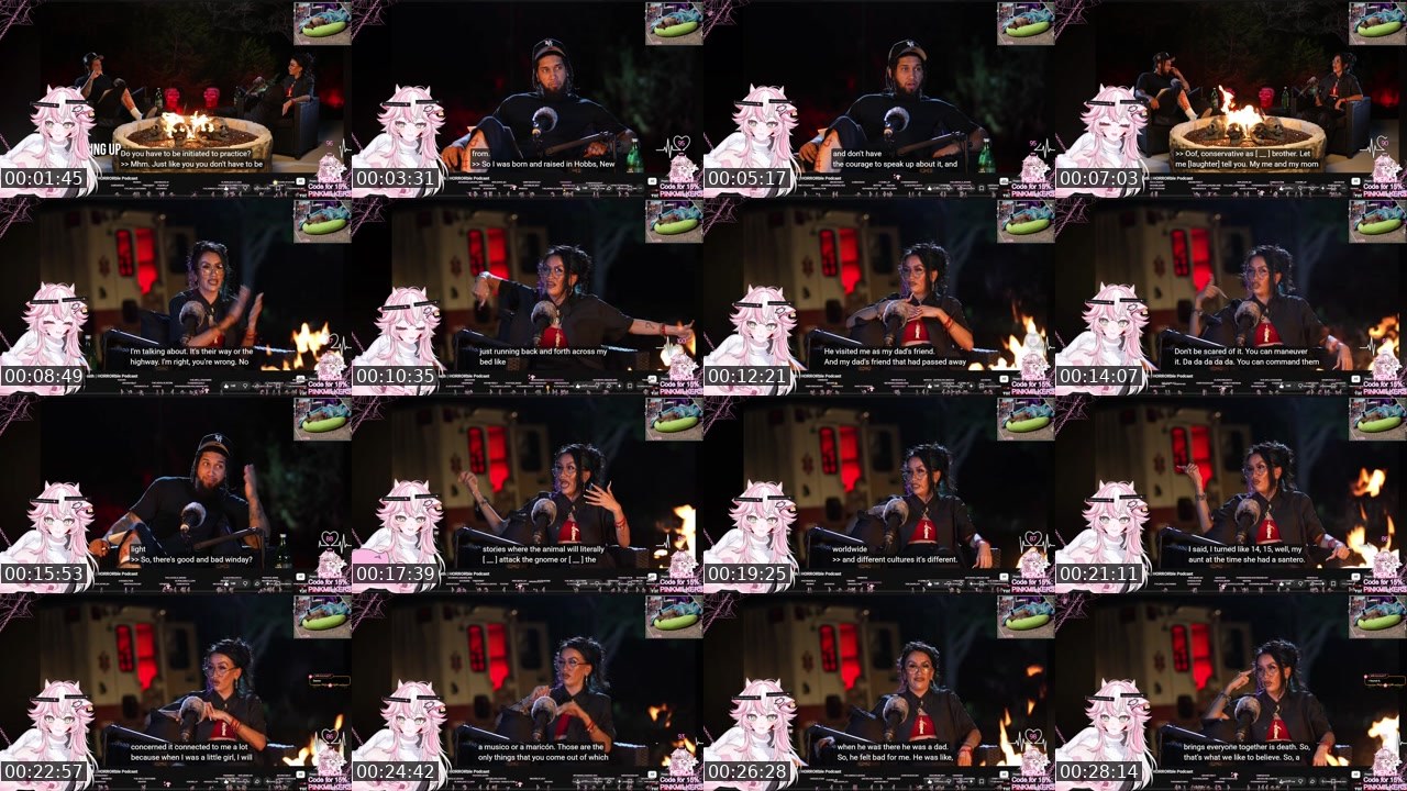 Contact-sheet preview of PinkMoo_Boba's Twitch recording