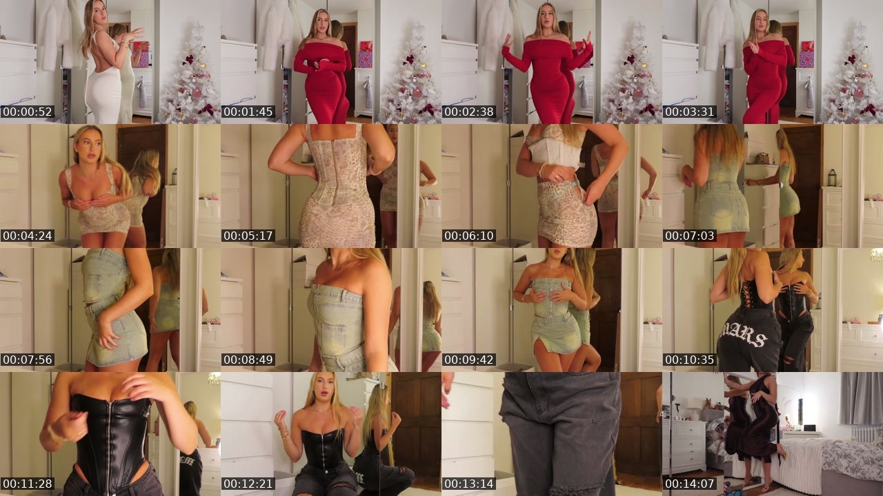 Contact-sheet preview of dancetempt's Twitch recording